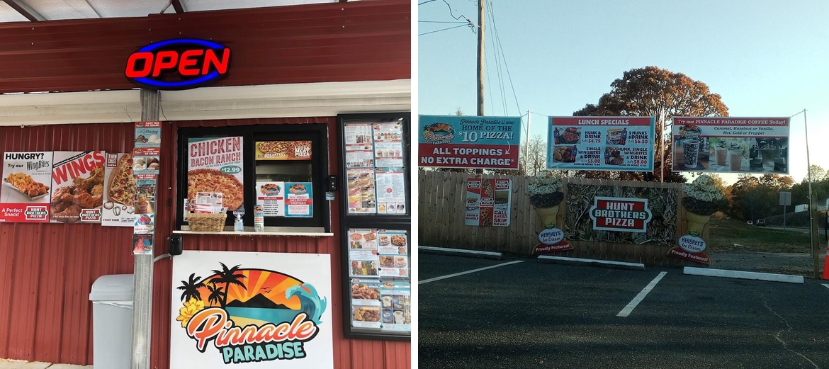 Pinnacle Paradise NC Menu