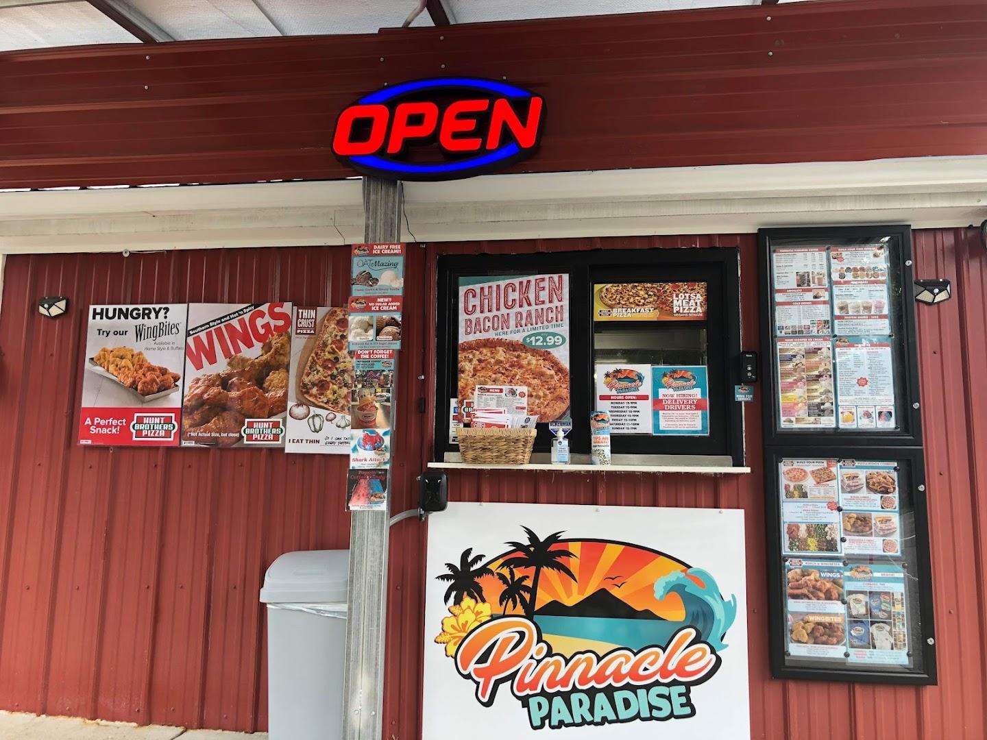 Pinnacle Paradise NC Menu